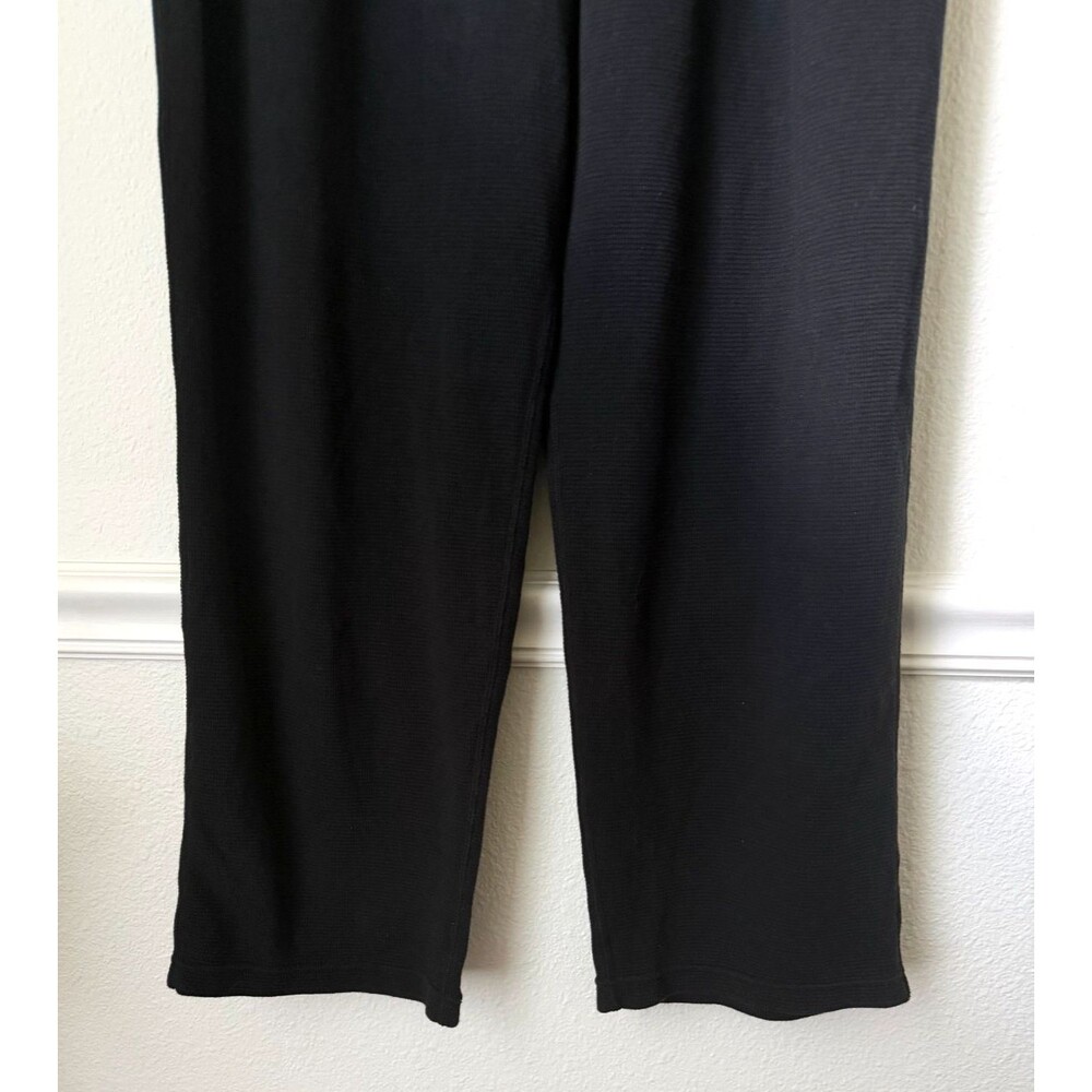 Polo Ralph Lauren Black Waffle Knit Lounge Pants Men’s Large Thermal Pajama - Picture 5 of 10